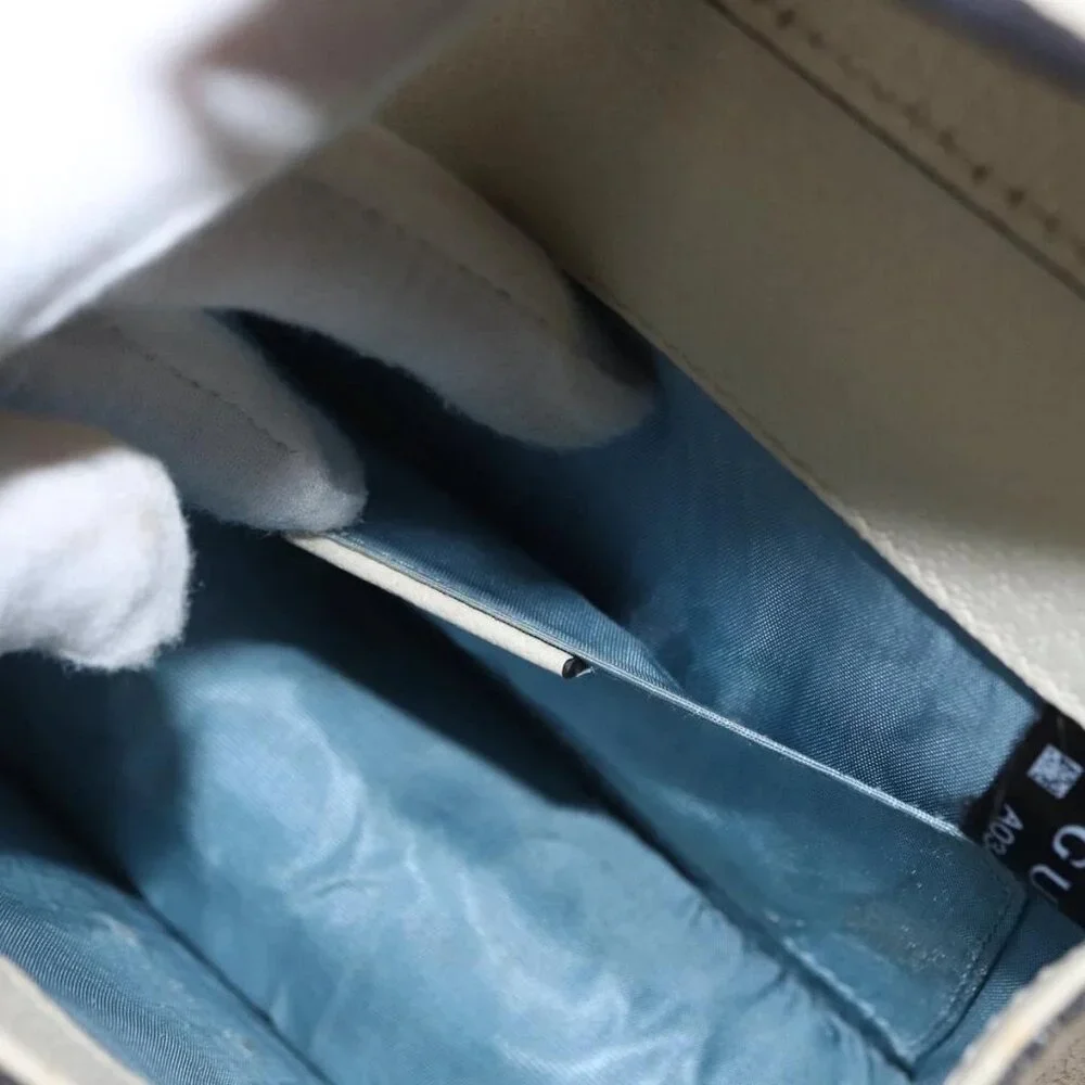 GUCCI Silvi Sherry Line Hand Bag Leather 2way Beige Gold 470270 Auth bs31644 - Picture 12 of 16